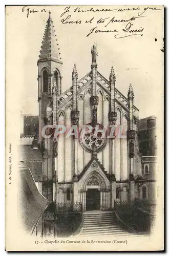 Cartes postales La Souterraine La Chapelle du Couvent