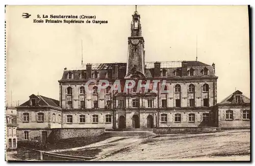 Cartes postales La Souterraine Ecole primaire superieure de garcons