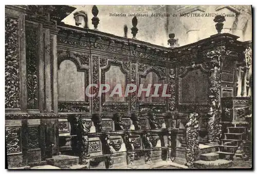Cartes postales Moutier d Ahun Boiseries interieures de l Eglise