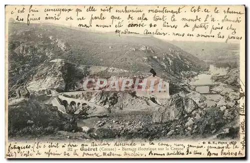 Cartes postales Gueret Barrage electrique sur la Creuse