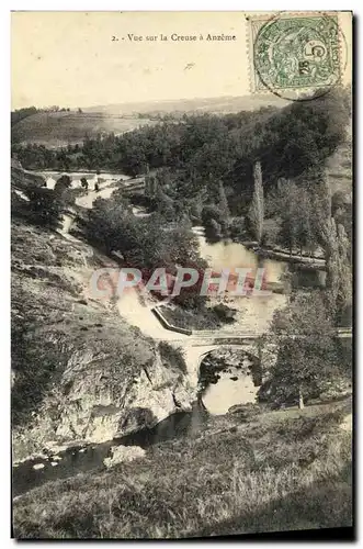 Cartes postales Vue sur la Creuse a Anzeme