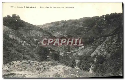 Ansichtskarte AK Anzeme Vue prise du tournant du Belvedere