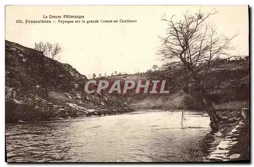 Cartes postales Fresselines Paysages sur la Grand Creuse au Confluent