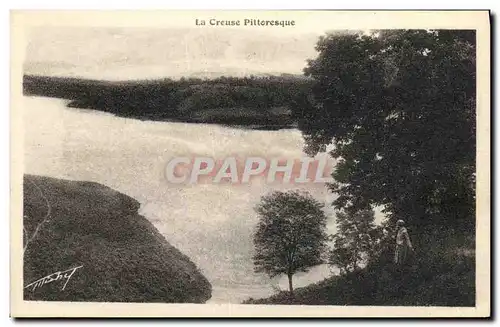 Cartes postales La Creuse a Chambon apres la construction du barrage