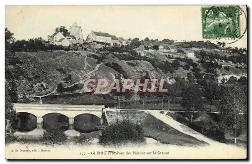 Cartes postales Glenic et le Pont des Pietons sur la Creuse