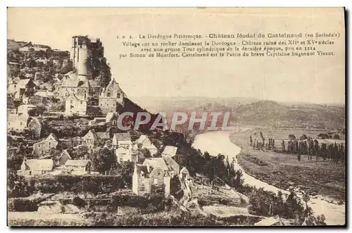 Cartes postales Chateau feodal de Castelnaud