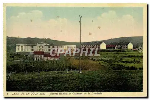 VINTAGE POSTCARD Camp Courtine New Hospital and Barracks of the Militaria Cavalry