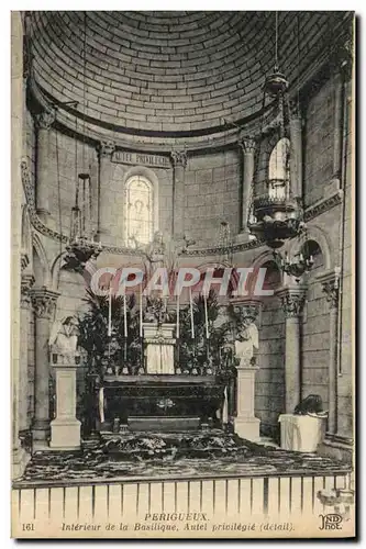 Ansichtskarte AK Perigueux Interieur de la Basilique Autel privilegie