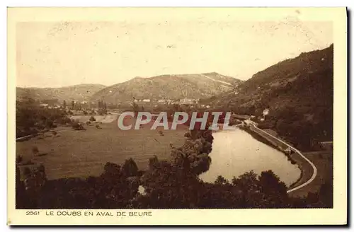 Cartes postales Le Doubs En Aval De Beure