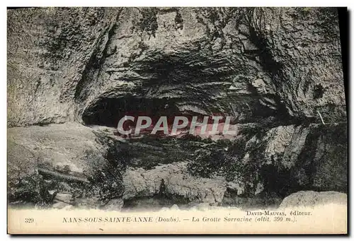 Cartes postales Nans sous Sainte Anne La grotte Sarrazine