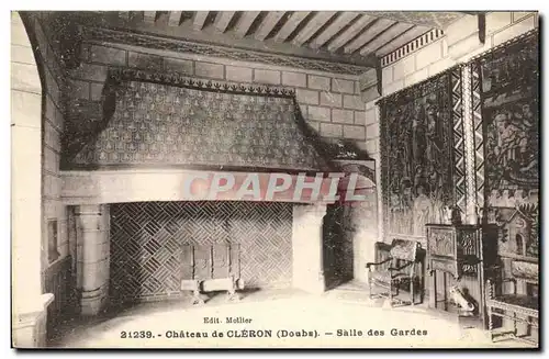 Cartes postales Chateau de Cleron Salle des gardes