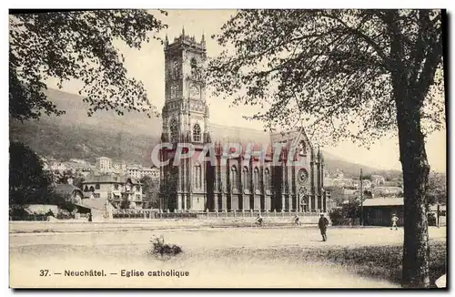 Cartes postales Neuchatel Eglise catholique