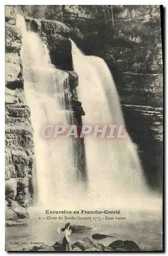 Ansichtskarte AK Excursion en Franche Comte Chute du Doubs Eaux basses