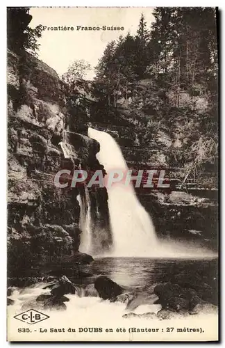 Cartes postales Le Saut du Doubs en ete