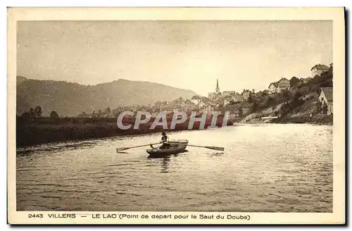 Ansichtskarte AK Villers Le Lac Point de depart pour le Saut du Doubs