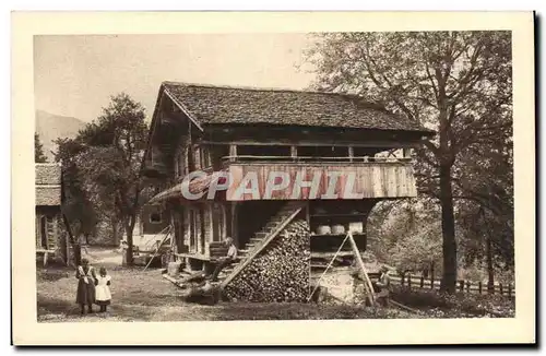 Ansichtskarte AK Chocolat Kilaus Morteau France Doubs Maison Folklore