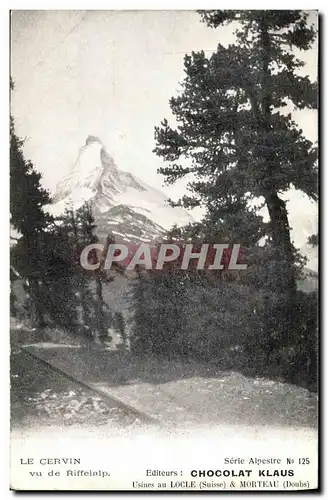 Cartes postales Le Cervin vu de Riffelalp