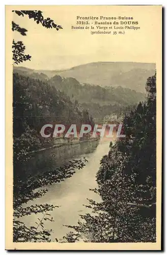 Cartes postales Bassins du Doubs Bassins de la Vierege et Louis Philippe