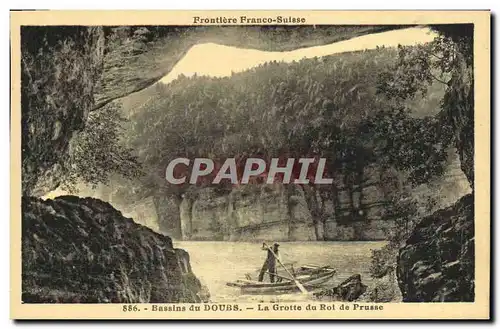 Cartes postales Bassins du Doubs La Grotte du Roi de Prusse