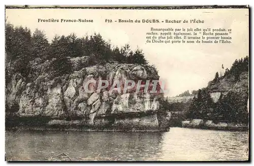 Cartes postales Bassins du Doubs Rocher de l Echo