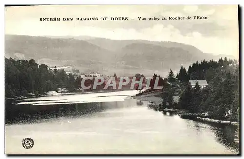 Ansichtskarte AK Entree des Bassins du Doubs Vue prise du Rocher de l Echo