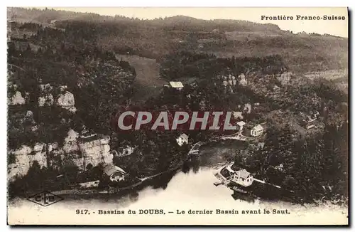 Ansichtskarte AK Bassins du Doubs Le dernier Bassin avant le Saut