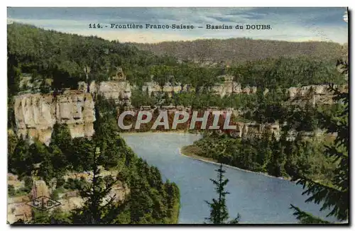 Cartes postales Frontiere Franco Suisse Bassins du Doubs