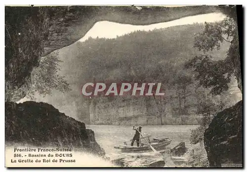 Ansichtskarte AK Frontiere Franco Suisse Bassins du Doubs La Grotte du Roi de Prusse