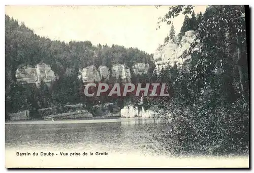 Ansichtskarte AK Bassins du Doubs Vue prise de la Grotte