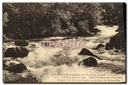 Ansichtskarte AK Vallee de la Loue Mouthier Hte Pierre Rapides de la Loue dans les gorges de Nouailles