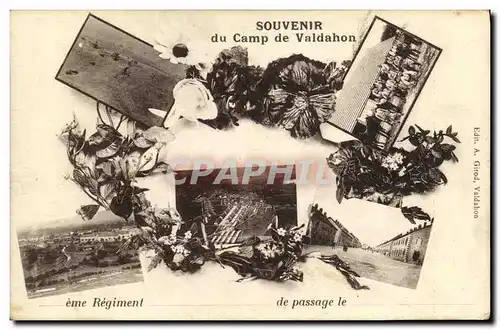 Cartes postales Souvenir du Camp de Valdahon Militaria