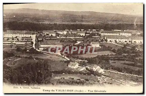 Cartes postales Camp du Valdahon Vue Generale Militaria