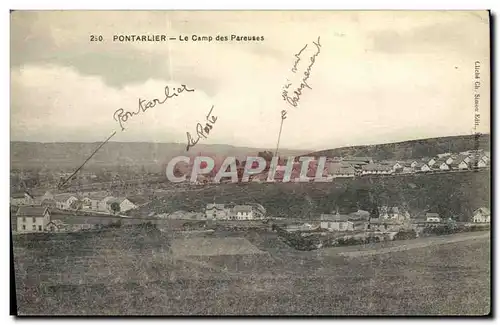 Cartes postales Pontarlier Le Camp des Pareuses