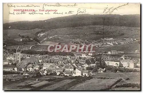 Cartes postales Pontarlier Vue generale