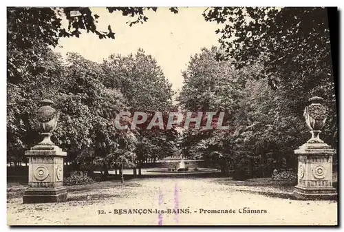 Ansichtskarte AK Besancon les Bains Promenade Chamars