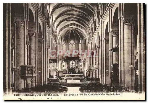 Cartes postales Besancon les Bains Interieur de la Cathedrale Saint Jean