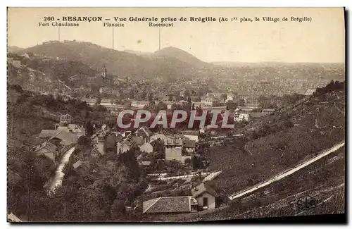 Ansichtskarte AK Besancon Vue Generale prise de Bregille