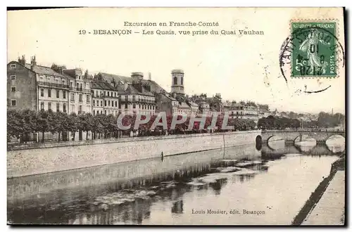 Ansichtskarte AK Besancon Les Quais Vue prise du quai Vauban