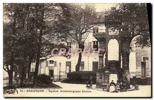 Ansichtskarte AK Besancon Square Archeologique Castan