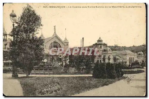 Cartes postales Besancon Le Casino des Bains Sainms de la Mouilliere Les Jardins