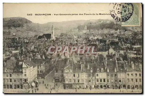 Cartes postales Besancon Vue Generale prise des Tours de la Madeieine