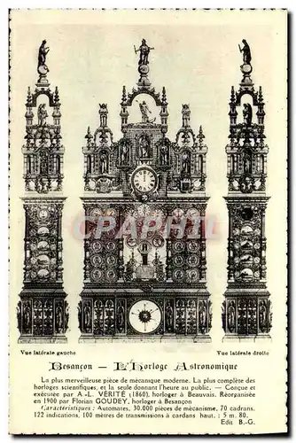 Cartes postales Besancon L Horloge Astronomique