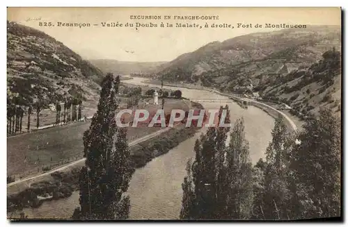 Ansichtskarte AK Besancon Vallee du Doubs a la Malate a droite fort de Montfaucon