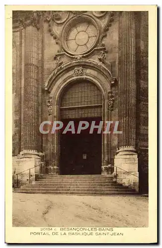 Cartes postales Besancon les Bains Portail de la Basilique Saint Jean