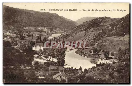 Cartes postales Besancon les Bains Valle de Casamene et lle Malpas