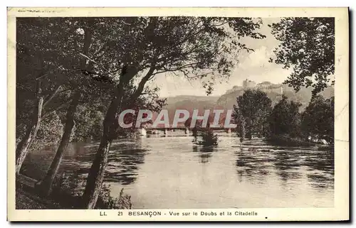 Ansichtskarte AK Besancon Vue sur le Doubs er la Citadelle