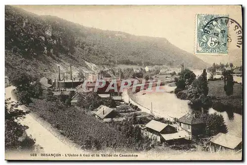 Cartes postales Besancon L Usine a Gaz et la Vallee de Casamene