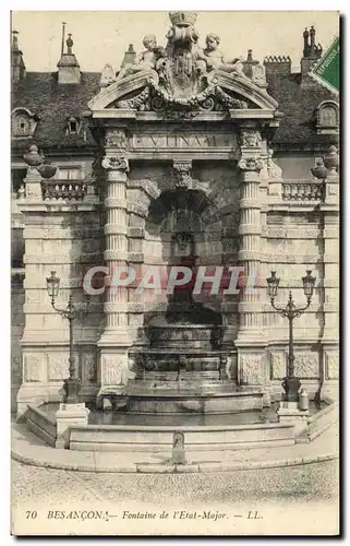 Cartes postales Besancon Fontaine de l Etat Major