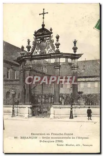 Ansichtskarte AK Besancon Grille monumentale de l Hopital St Jacques