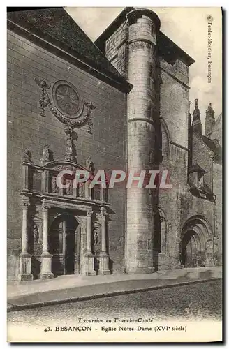 Ansichtskarte AK Besancon Eglise Notre Dame